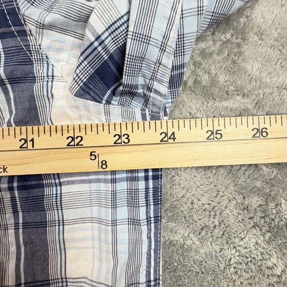 Blue Mountain Men's L Button Down LS Plaid 98% Cotton SEE DESCRIPTION - Picture 13 of 16